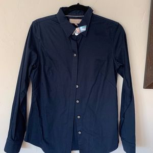 Banana Republic Factory Non Iron Dark Blue Shirt